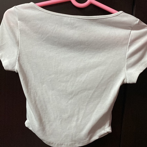 White Crop Top *Ships Today* - Picture 2 of 2